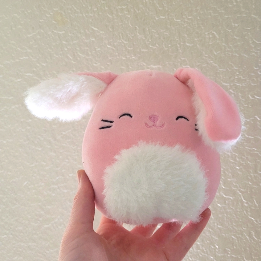 5 inch pink bunny squishmallow bop from claires